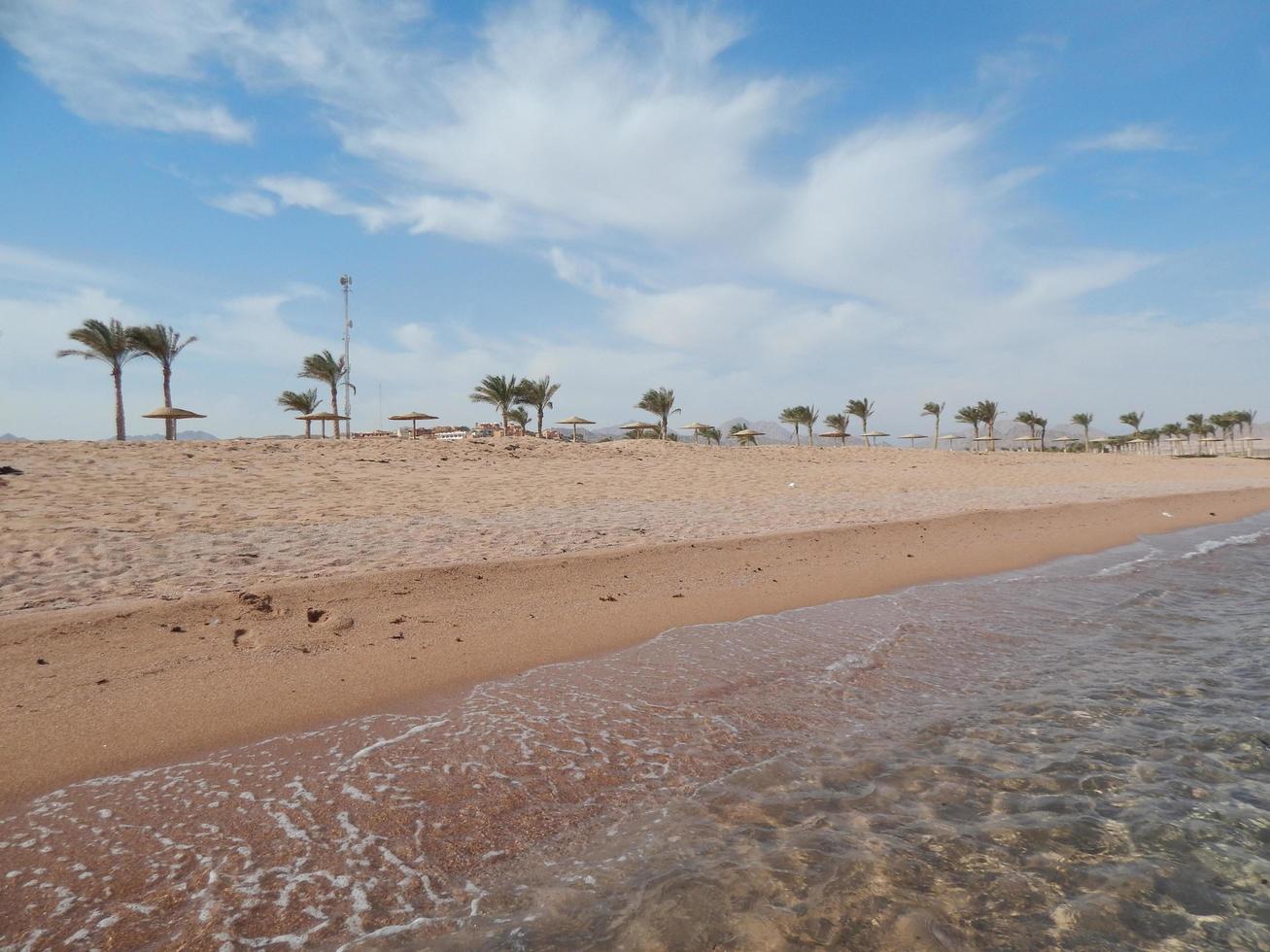 praias naturais do resort no egito de sharm el sheikh foto