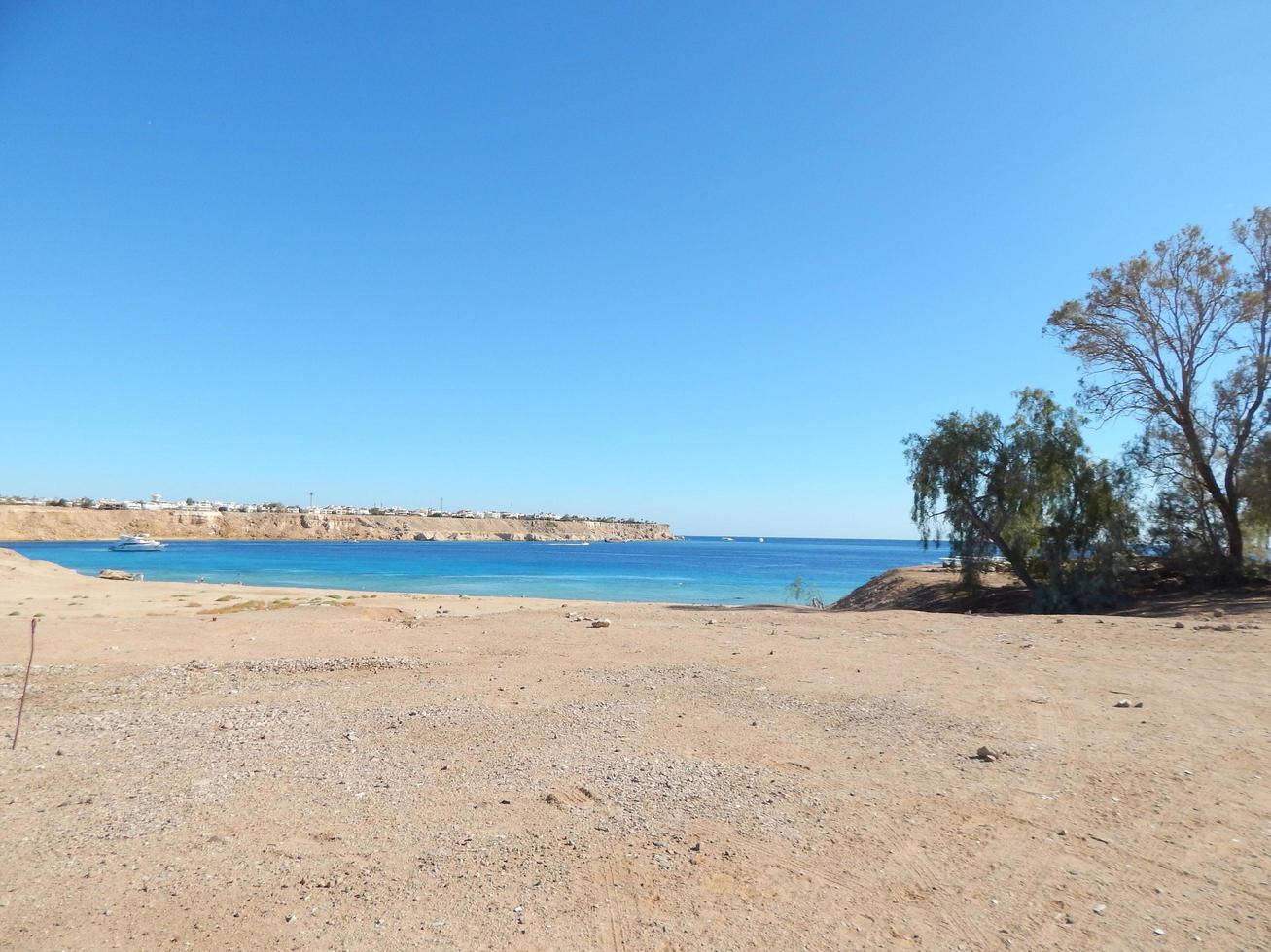 praias naturais do resort no egito de sharm el sheikh foto