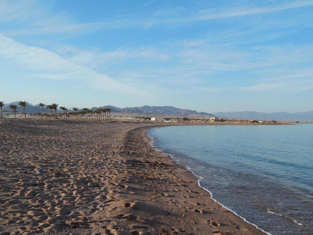 praias naturais do resort no egito de sharm el sheikh foto