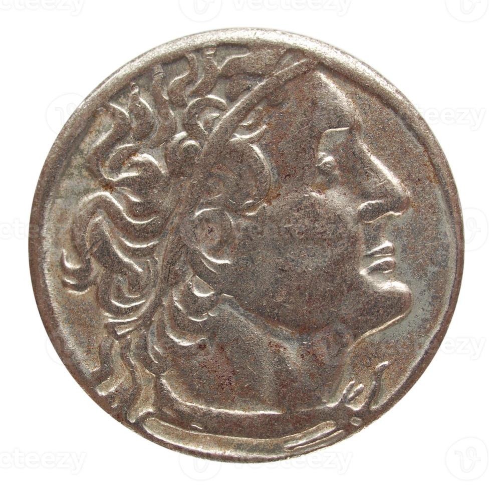 moeda grega antiga da Grécia antiga foto