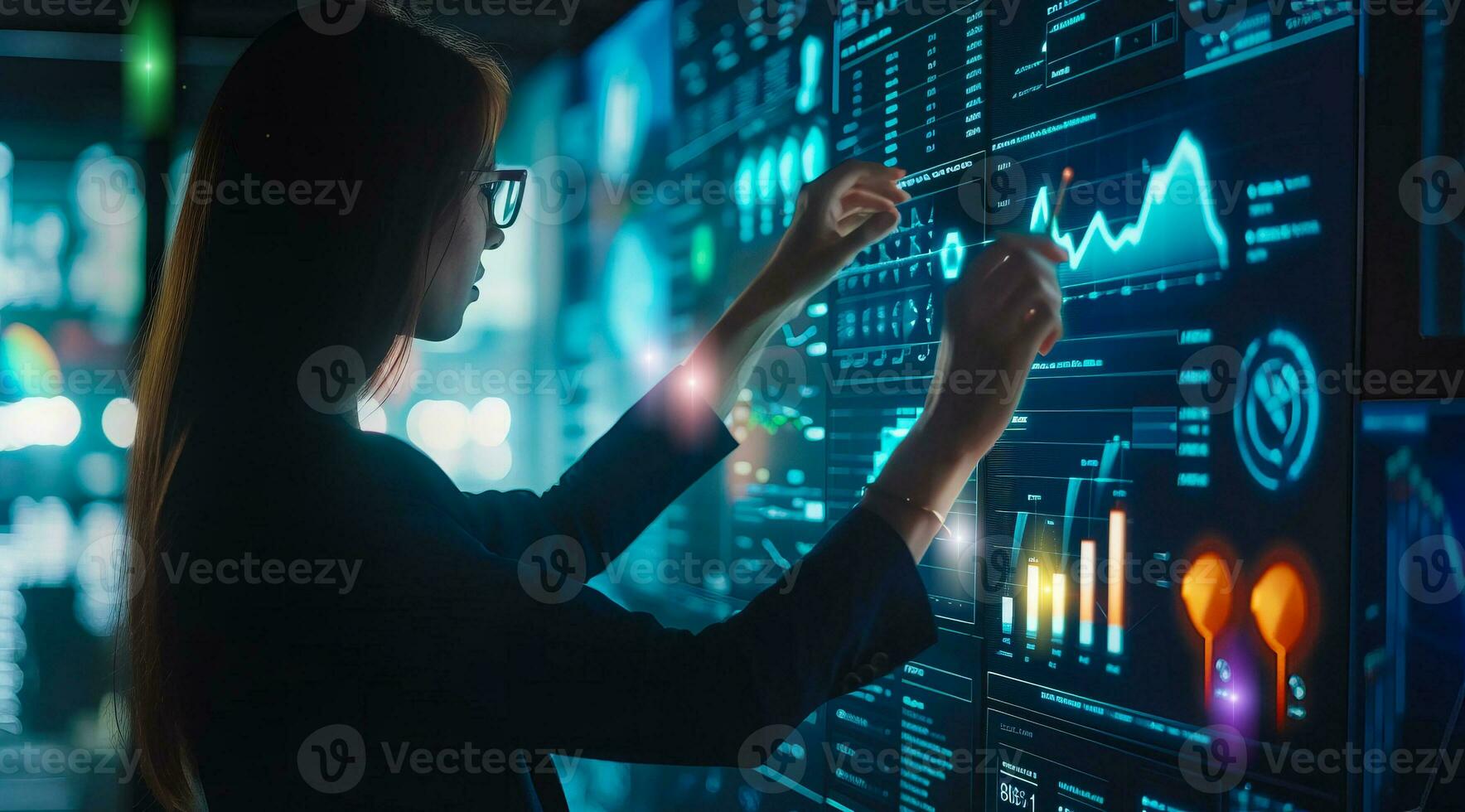 ai gerado conceito do economia financeiro investimento o negócio crescimento e habilidade para Salve  dinheiro foto