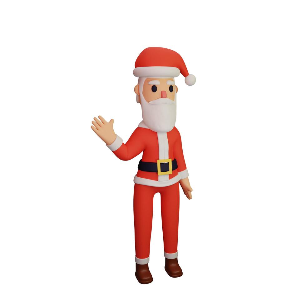 personagem de papai noel com conceito de natal e ano novo foto