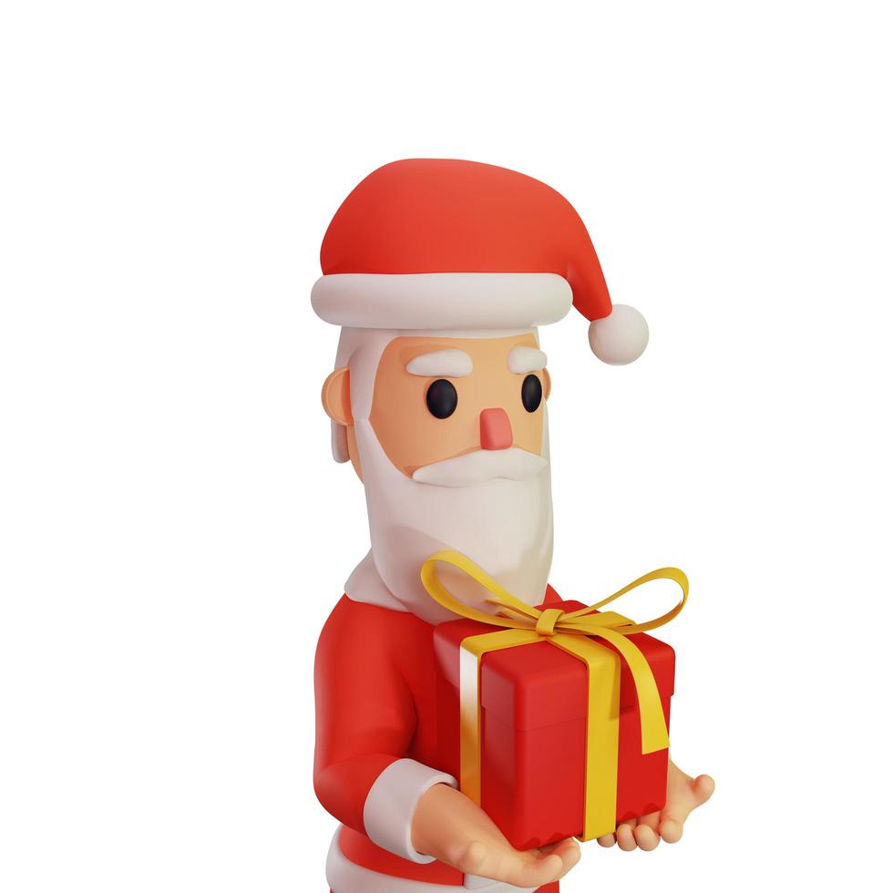 personagem de papai noel com conceito de natal e ano novo foto