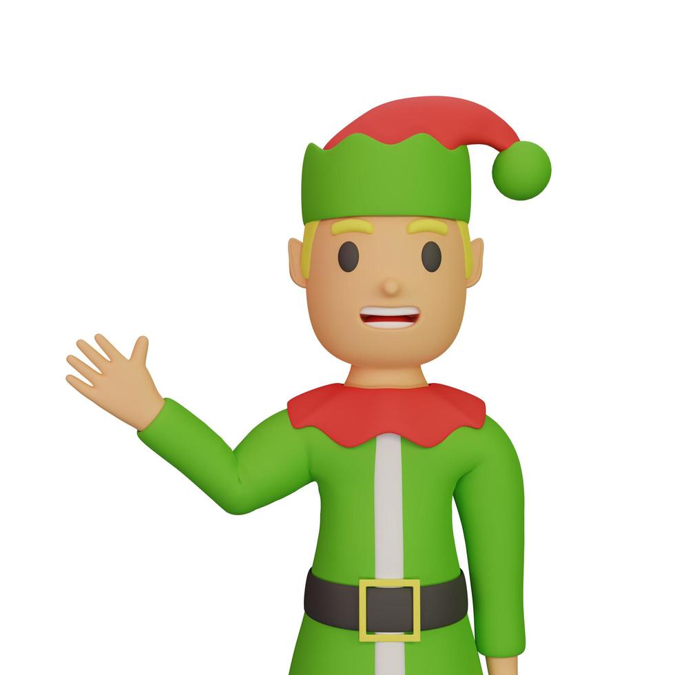 personagem de santa elfos com conceito de natal e ano novo foto