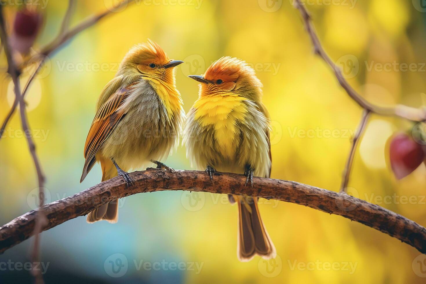 ai gerado borboletas em vermelho cor fundo cercado de romântico atmosfera do flutuando corações feliz namorados dia conceito foto