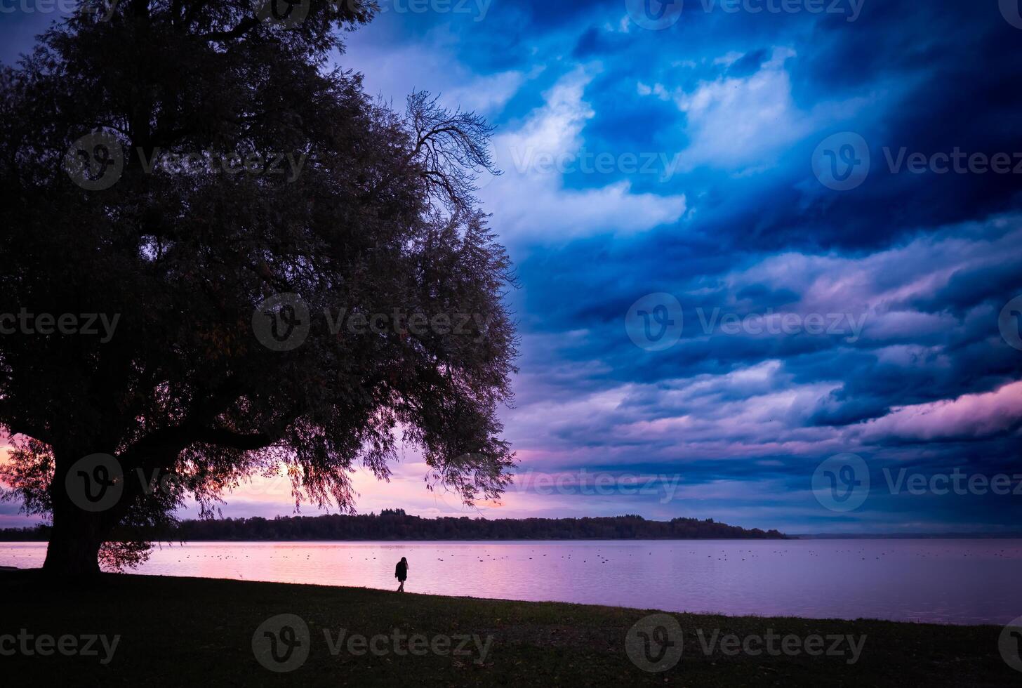 lago Chiemsee dentro bavaria foto