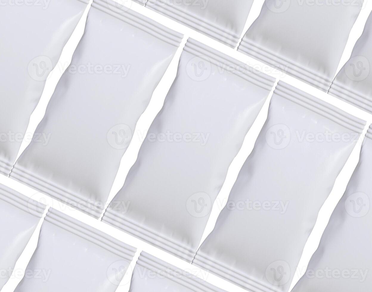 embalagem para brincar coleção do lanche Barra 3d Renderização ilustração isolado em branco fundo. isto pode estar usava dentro a adv, promoção, pacote e etc foto