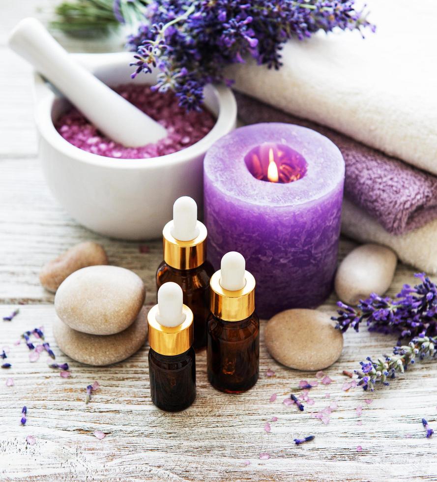 produtos spa lavanda foto