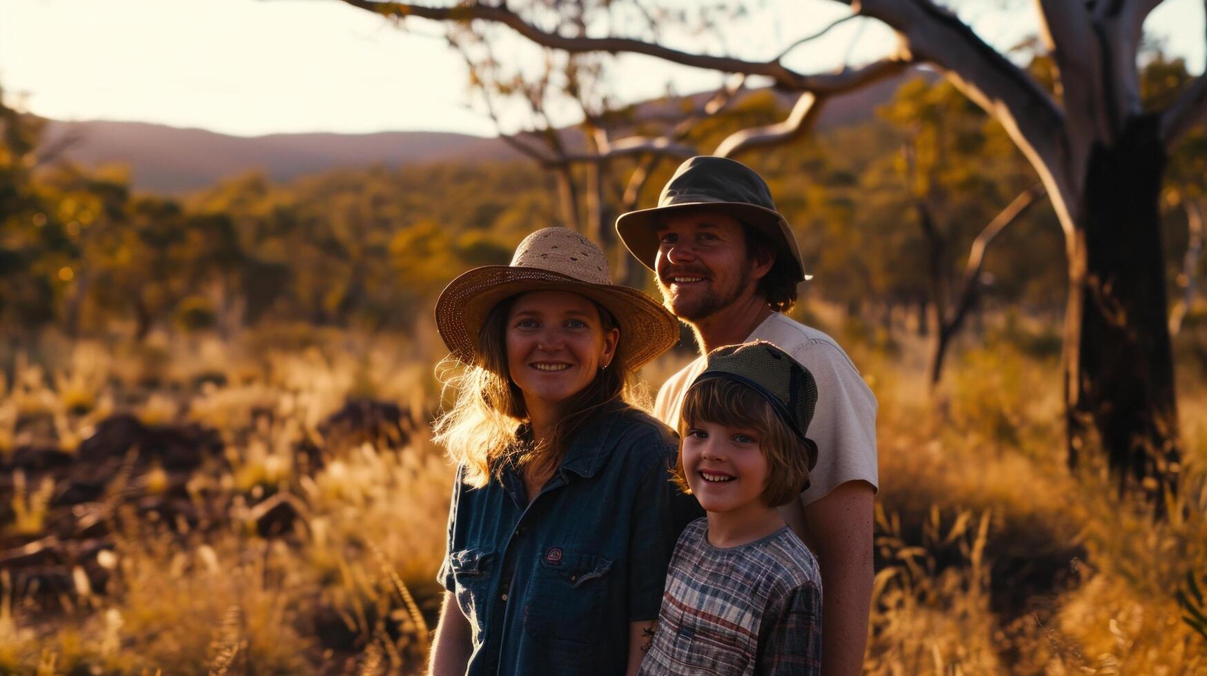 ai gerado família sorridente para família sorrisos foto