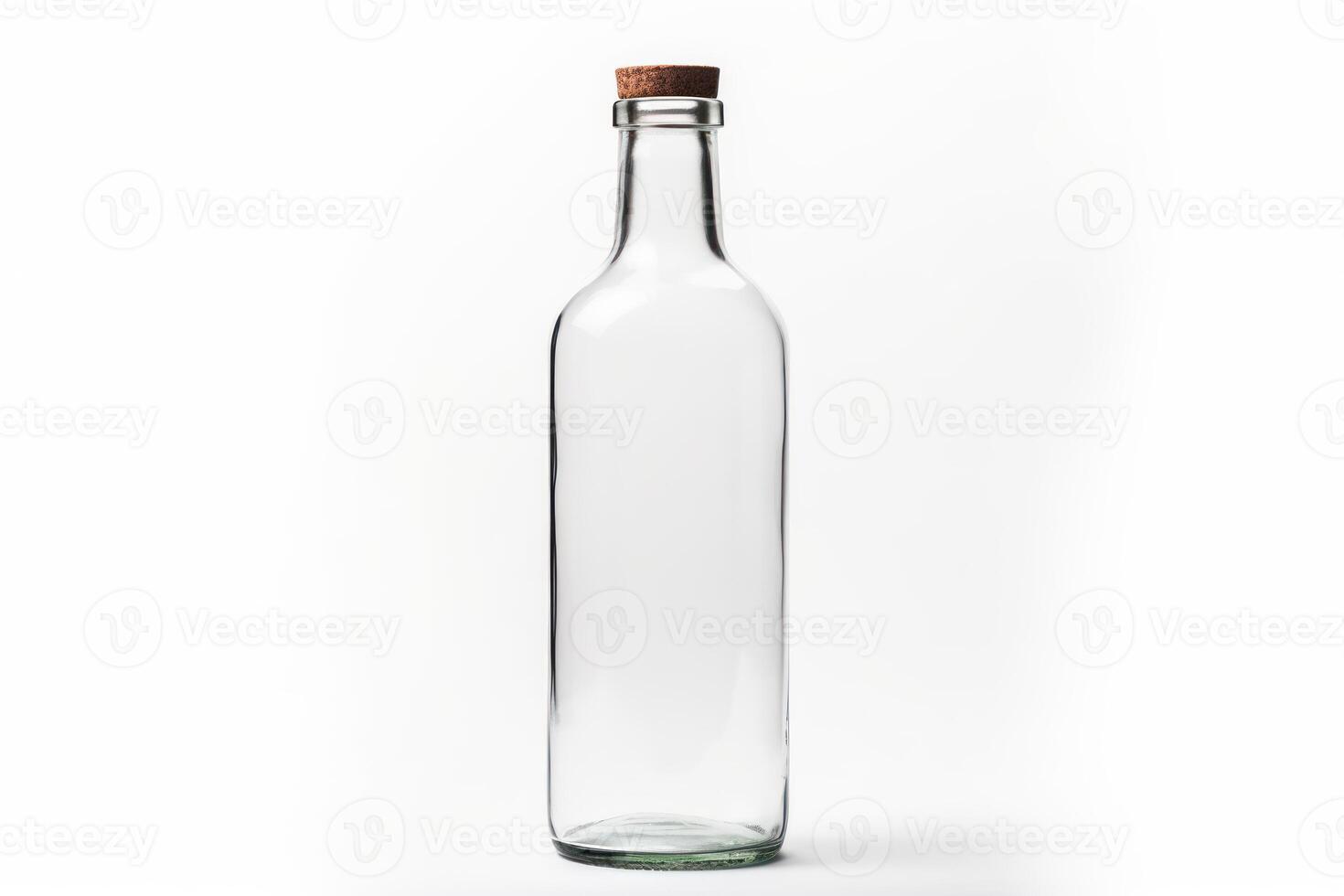 ai gerado garrafa isolado branco fundo foto