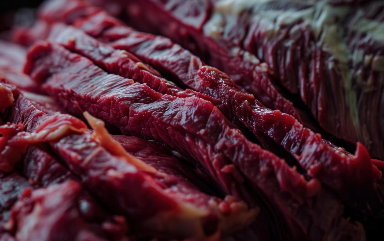 ai gerado carne lombo, ou mandril bife foto