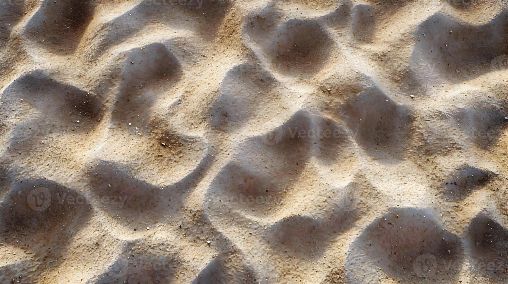 ai gerado realista foto de praia areia fundo desatado cinema. alta resolução. ai generativo