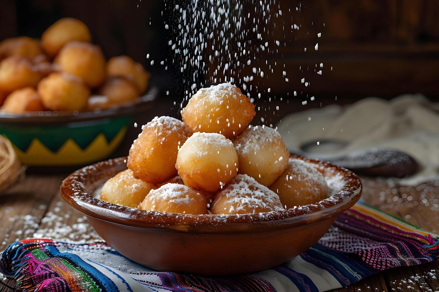 ai gerado essência do Colômbia explorando a típica sabores do colombiano sobremesas foto