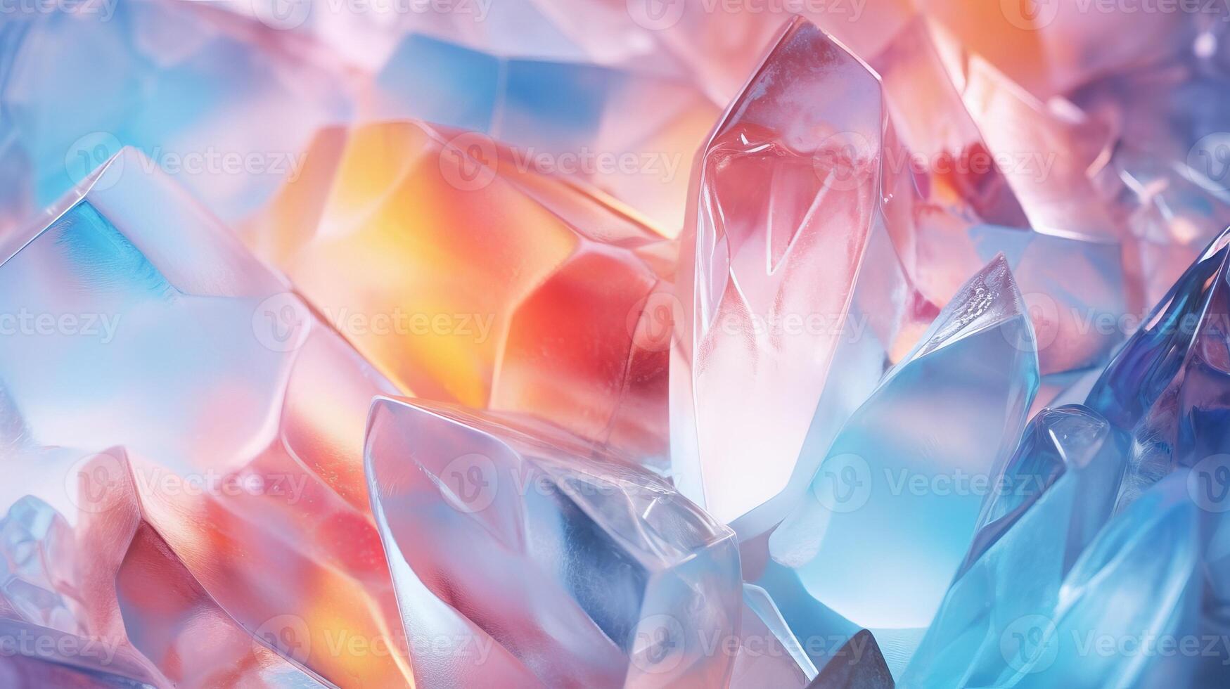 ai gerado gemas cristais cintilação com hipnotizante colorida brilho criando deslumbrante e abstrato pano de fundo foto
