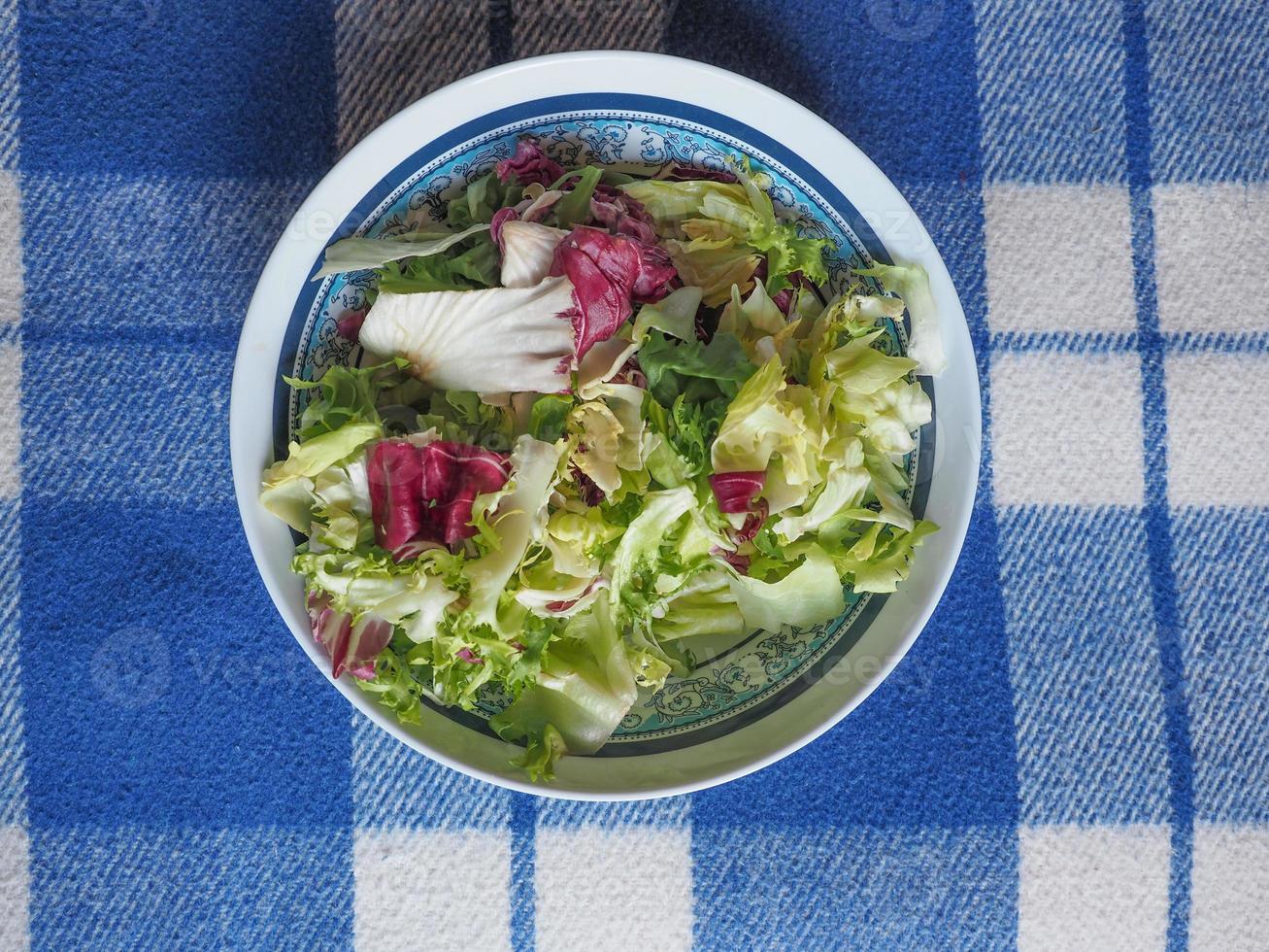 salada mista de folhas foto