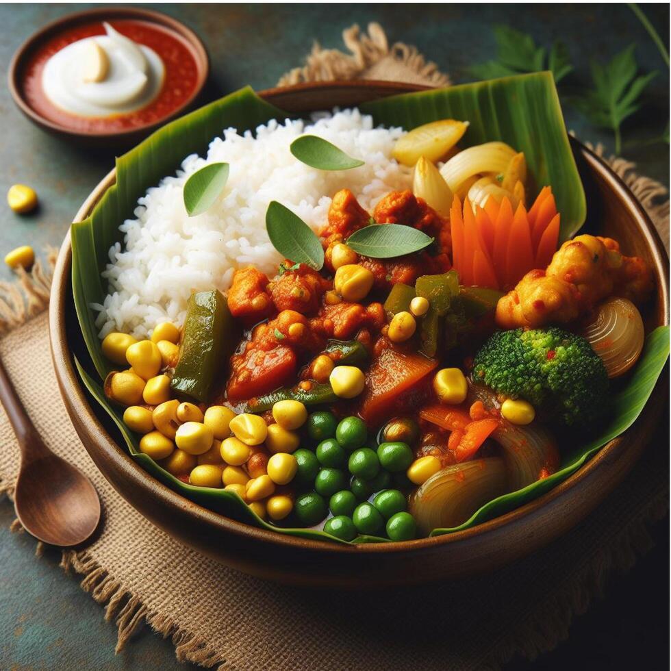 ai gerado Curry Masala pó com ingredientes, isto é uma comum especiaria ,Curry pó dentro indiano cozinha foto