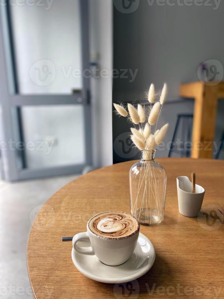 copo do café fundo, café Tempo foto