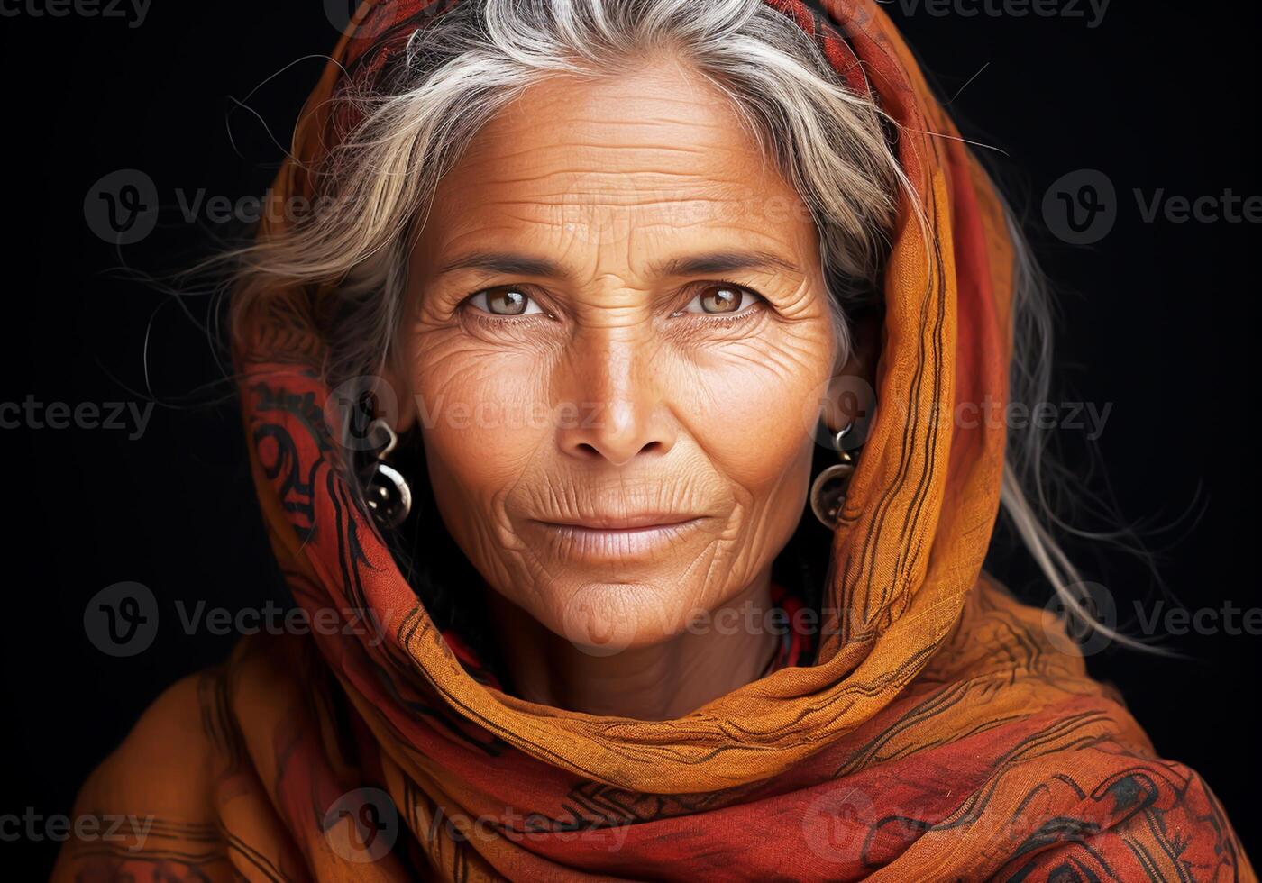 ai gerado idosos indiano mulher. mulher dia. tradição e cultura. foto