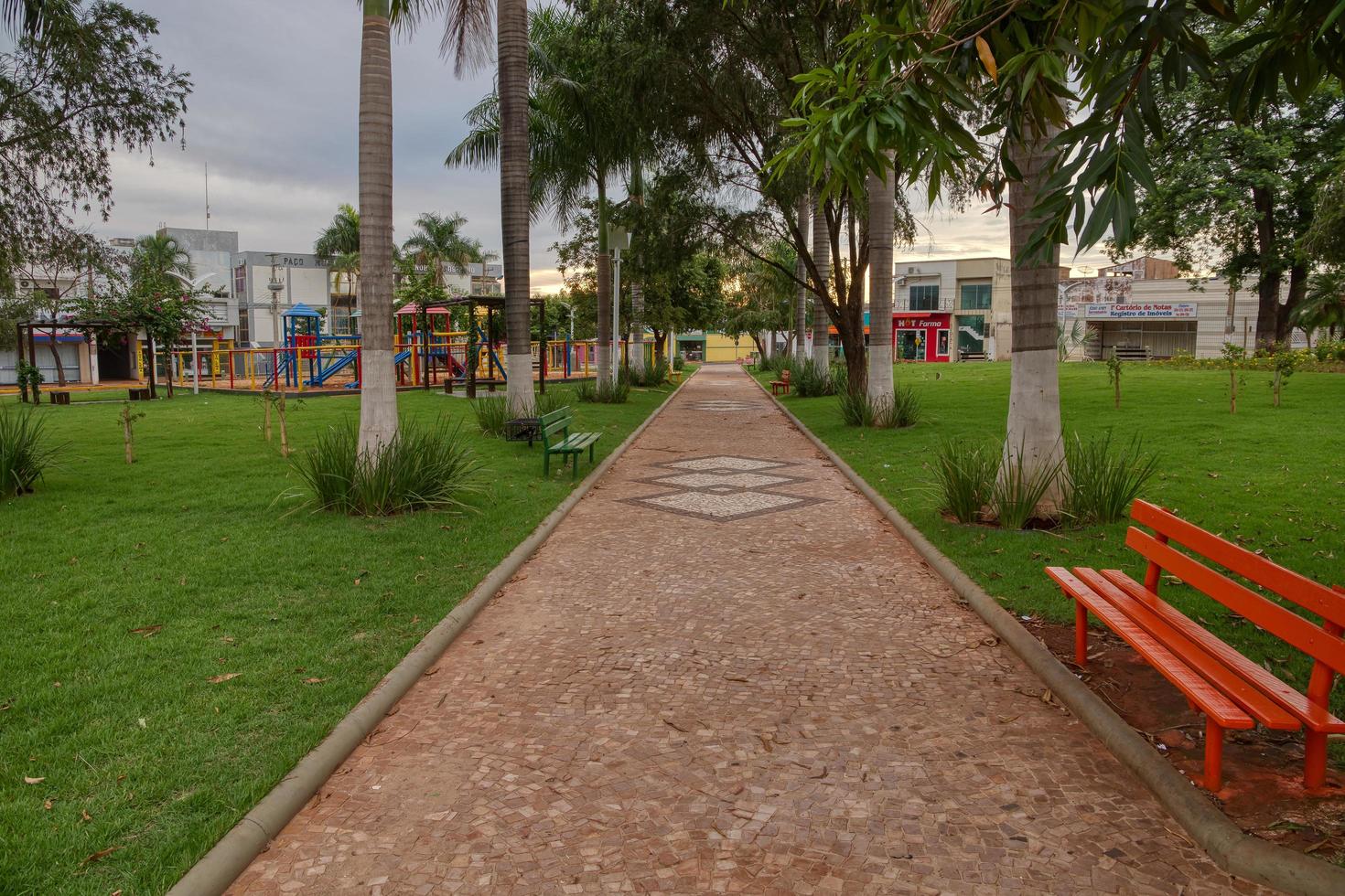 cassilândia, mato grosso do sul, brasil, 2021 - praça são josé foto