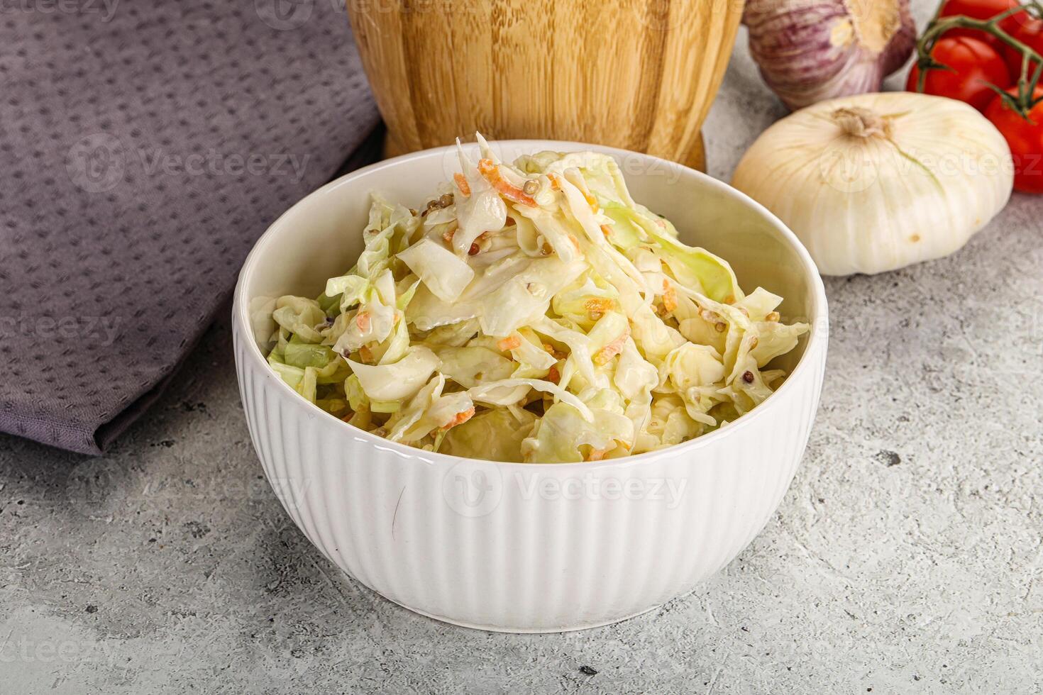 dietético saboroso Cole slaw salada foto