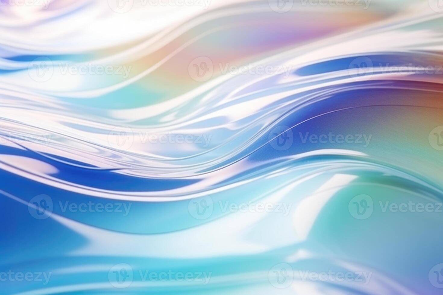 ai gerado água textura sobreposição efeito com arco Iris refração em branco muro. foto