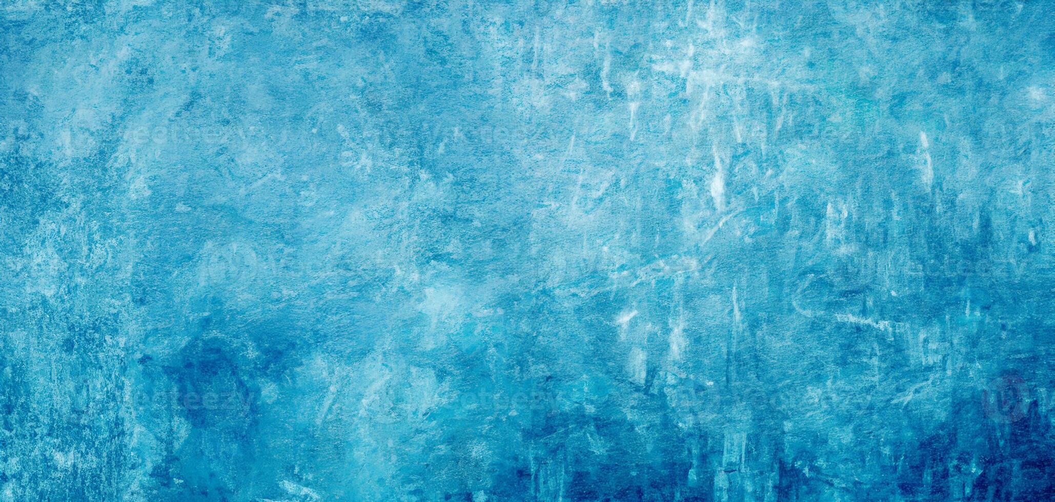 a fundo do a reboco parede é azul. abstrato grunge decorativo gesso muro. rude superfície com luz azul ciano padrão, cópia de área para Projeto foto