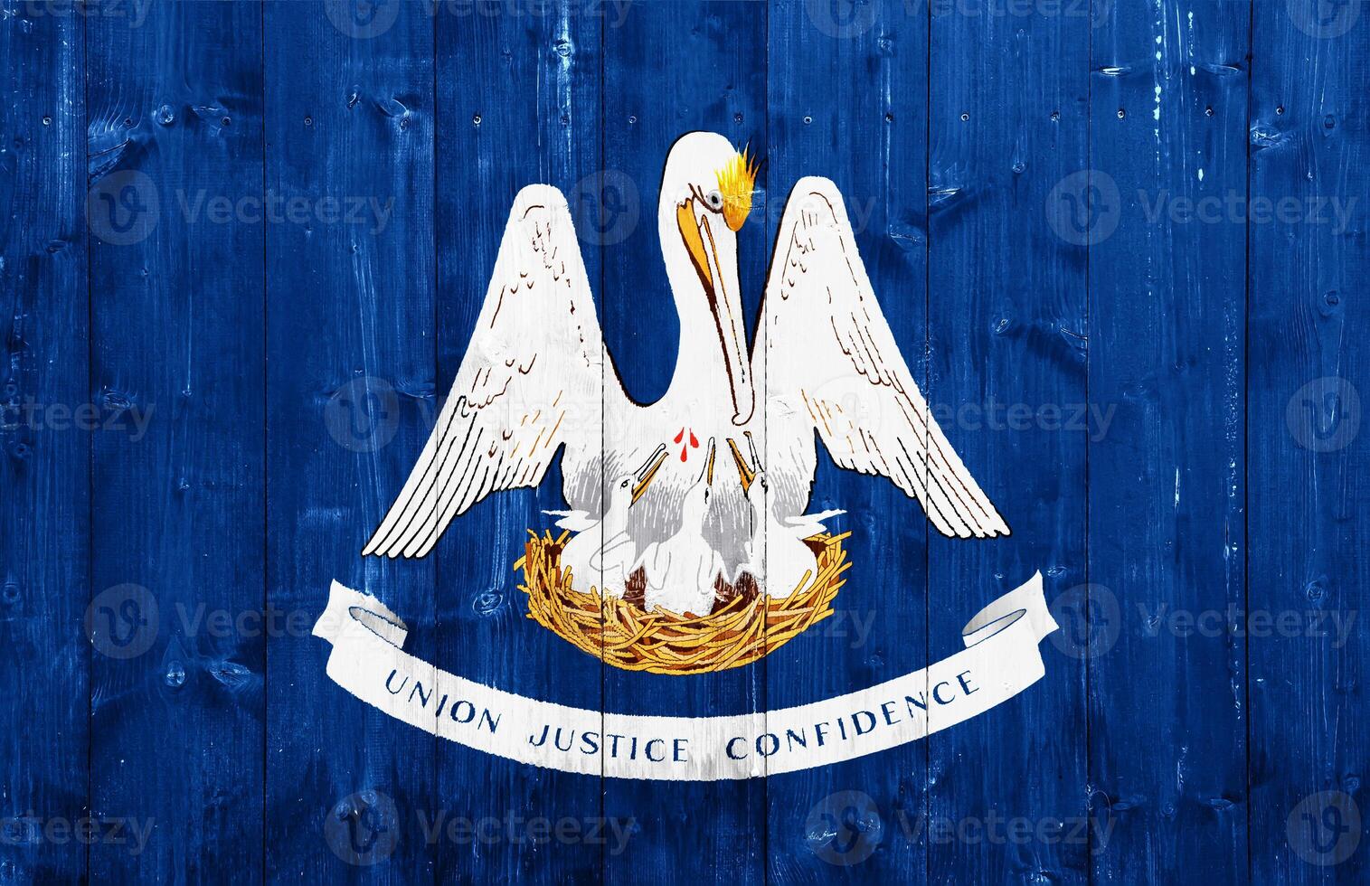 bandeira do louisiana nos Estado em uma texturizado fundo. conceito colagem. foto