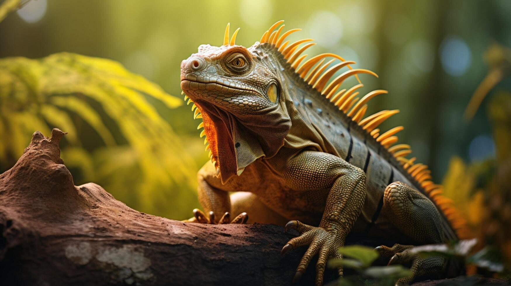 ai gerado iguana Alto qualidade imagem foto