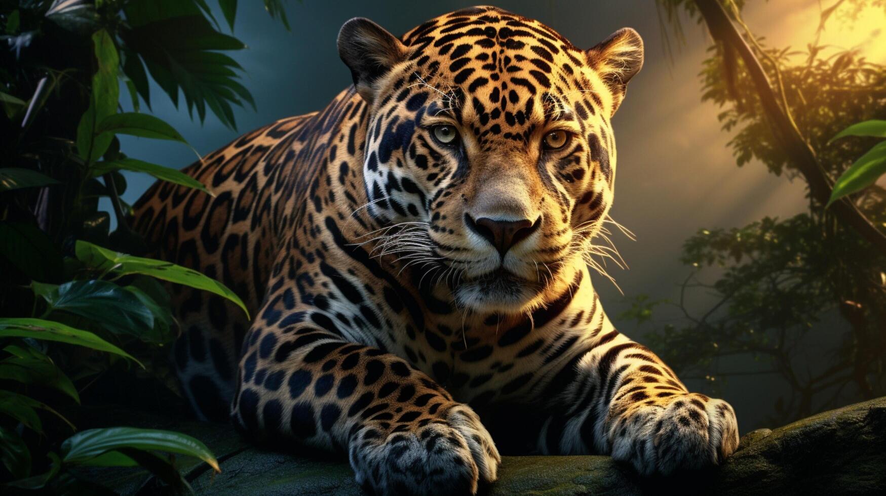 ai gerado jaguar Alto qualidade imagem foto