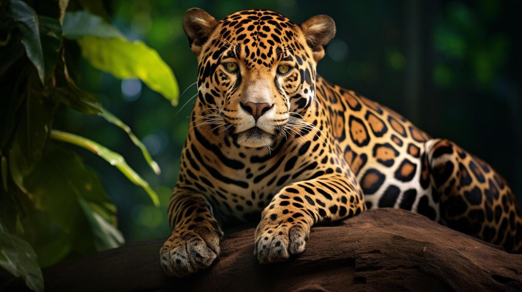 ai gerado jaguar Alto qualidade imagem foto