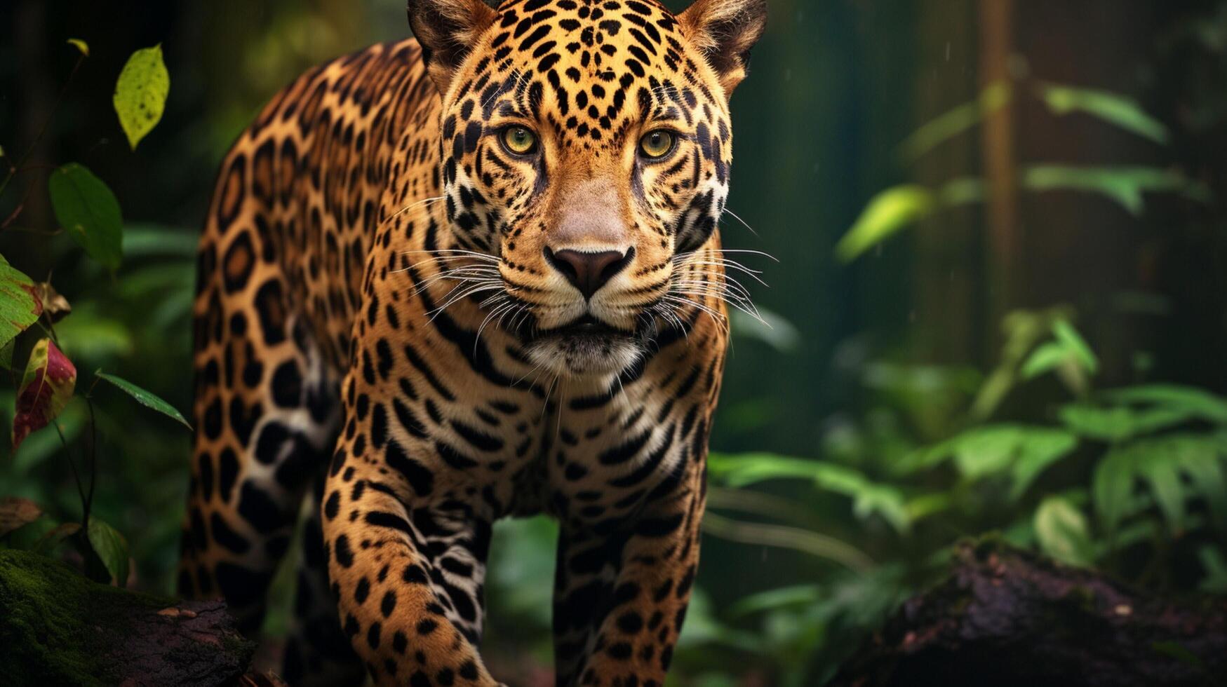 ai gerado jaguar Alto qualidade imagem foto