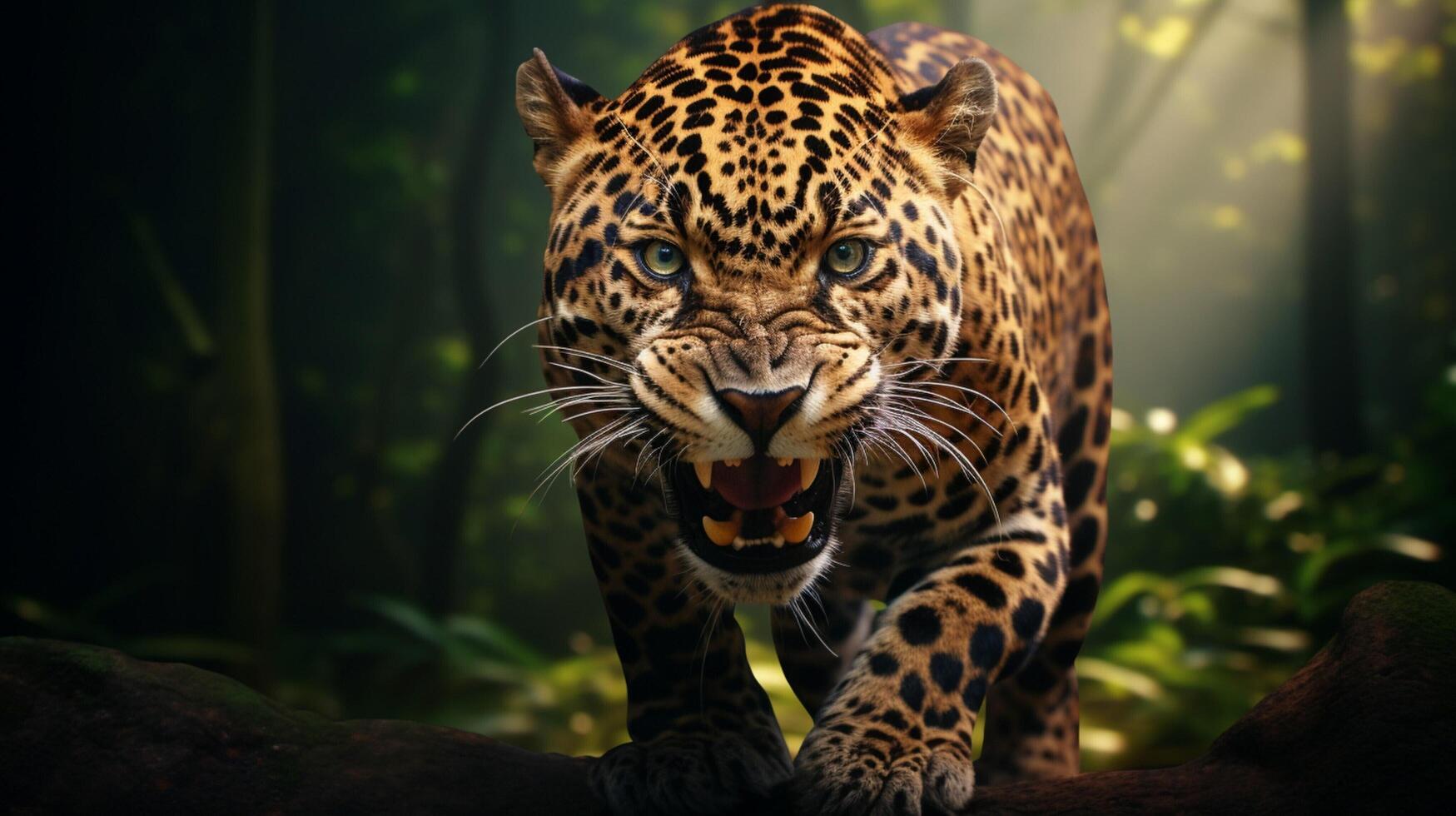 ai gerado jaguar Alto qualidade imagem foto