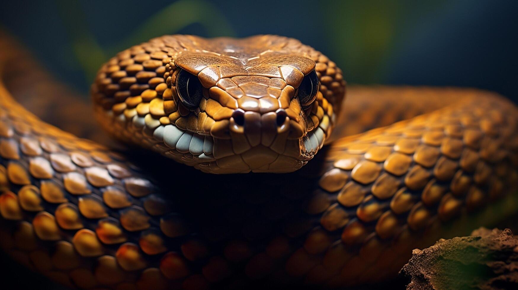 ai gerado rei cobra Alto qualidade imagem foto