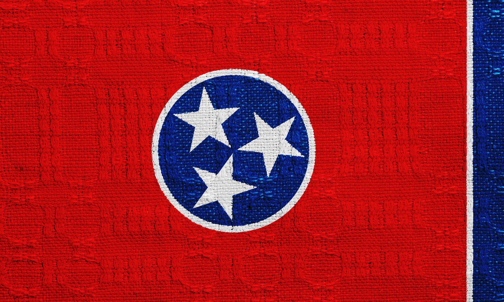 bandeira do Tennessee Estado EUA em uma texturizado fundo. conceito colagem. foto