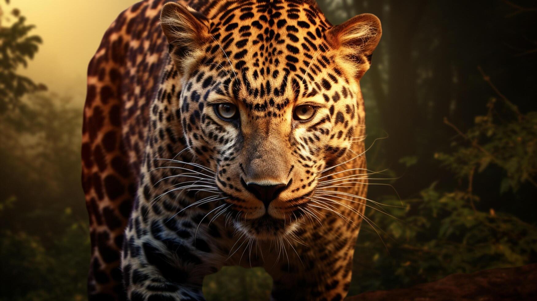 ai gerado leopardo Alto qualidade imagem foto