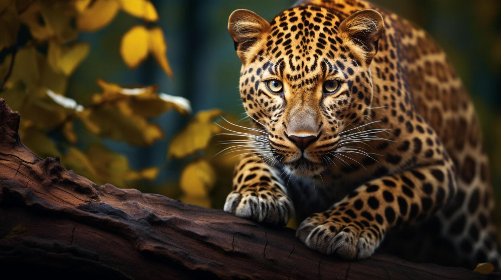 ai gerado leopardo Alto qualidade imagem foto
