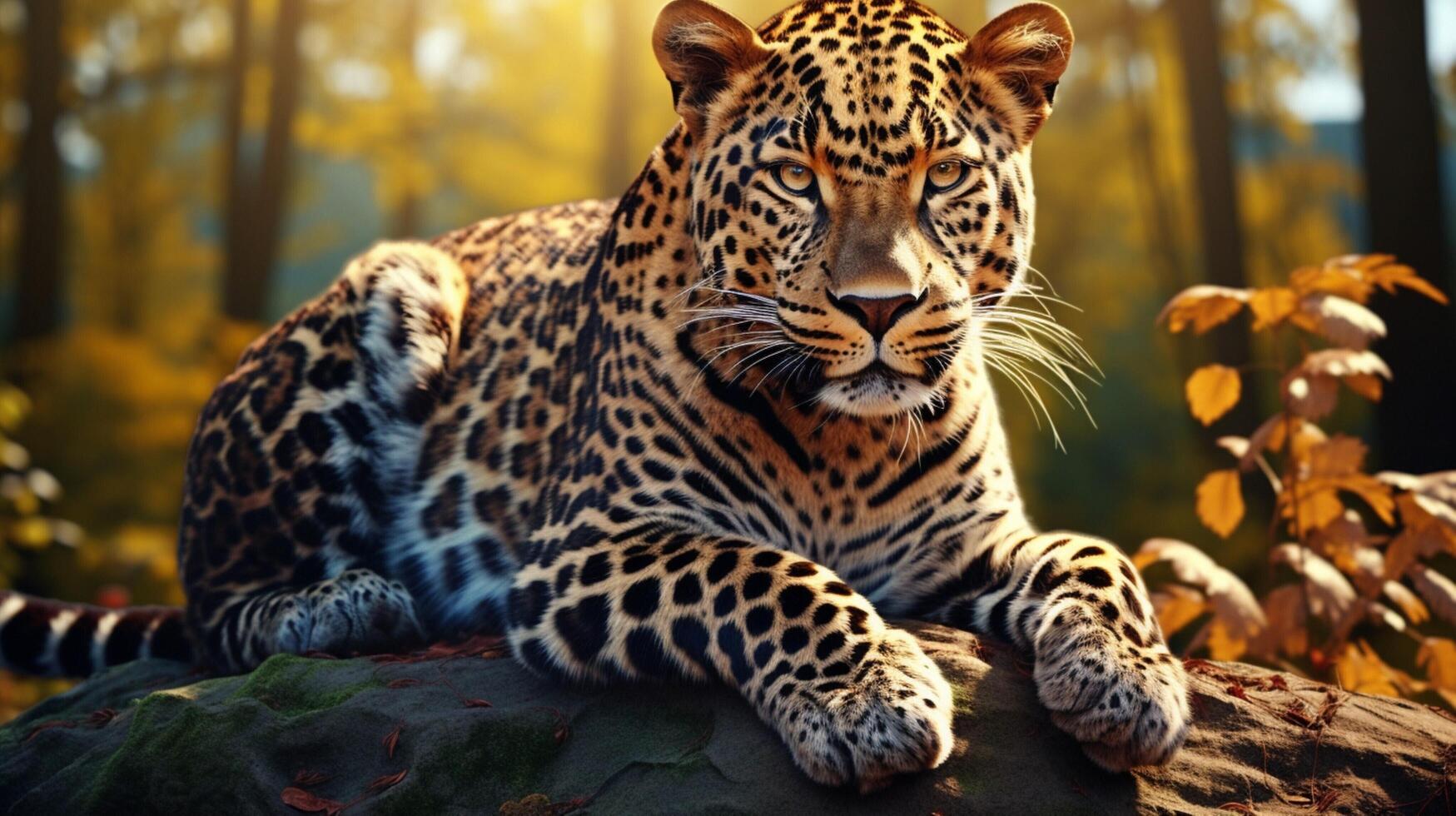 ai gerado leopardo Alto qualidade imagem foto