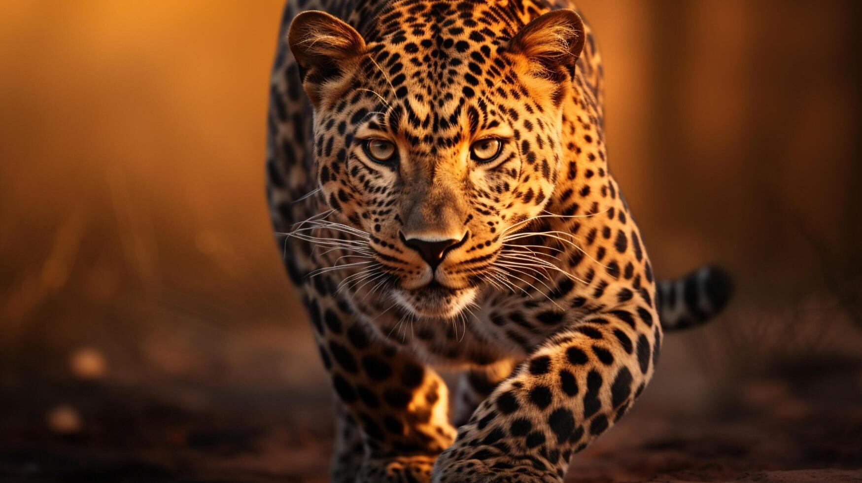 ai gerado leopardo Alto qualidade imagem foto