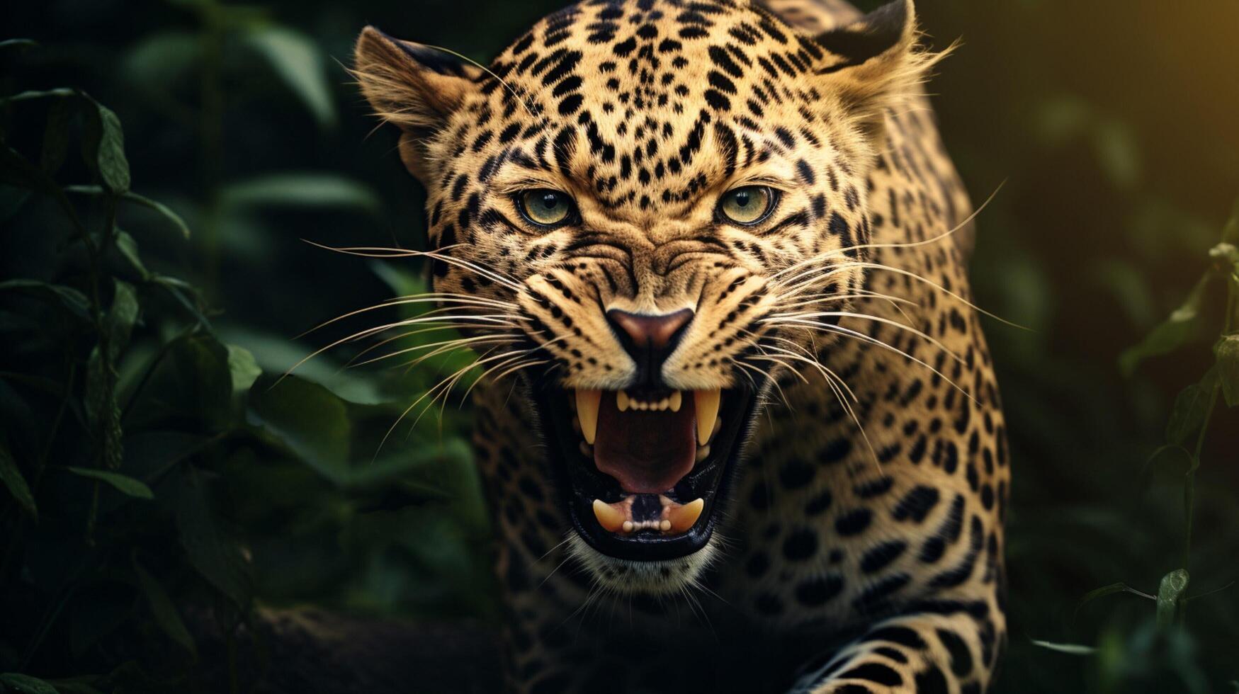 ai gerado leopardo Alto qualidade imagem foto