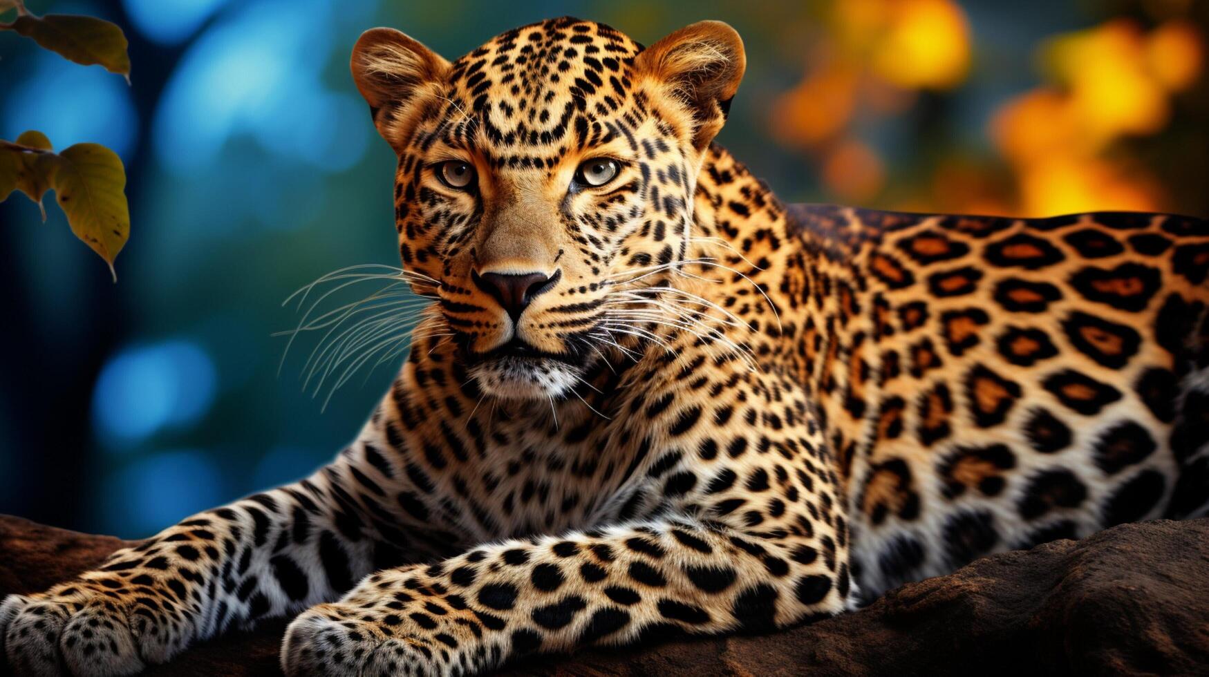 ai gerado leopardo Alto qualidade imagem foto