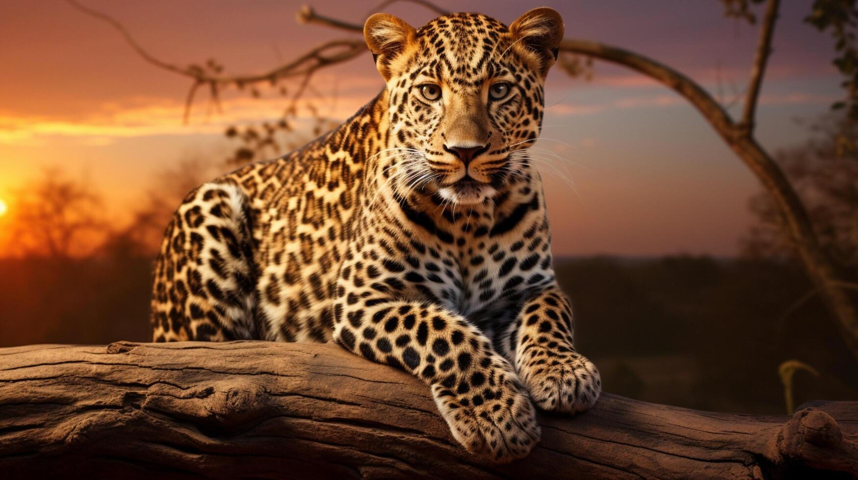 ai gerado leopardo Alto qualidade imagem foto