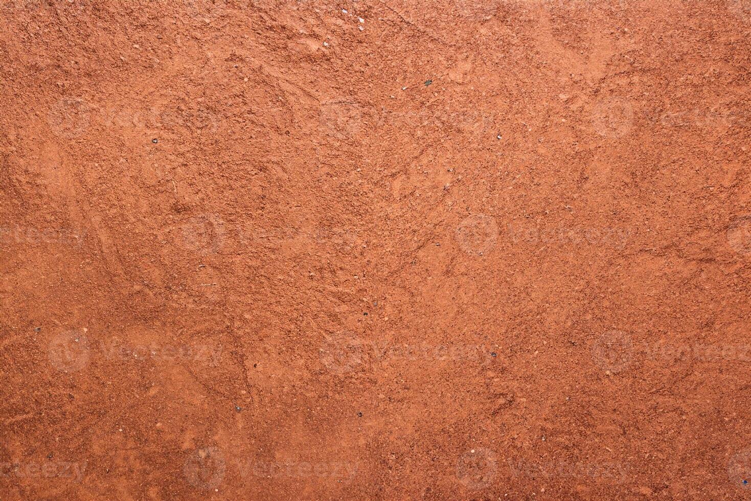 vermelho areia textura com sapato impressões em topo foto