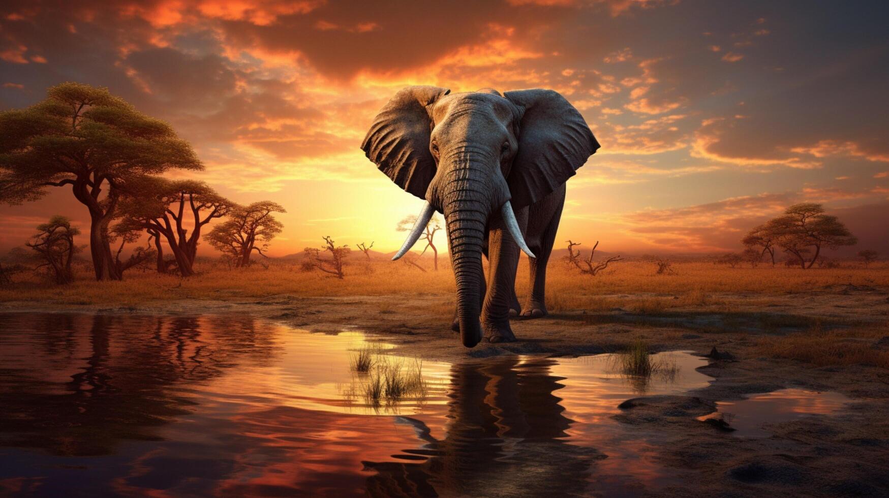 ai gerado elefante Alto qualidade imagem foto