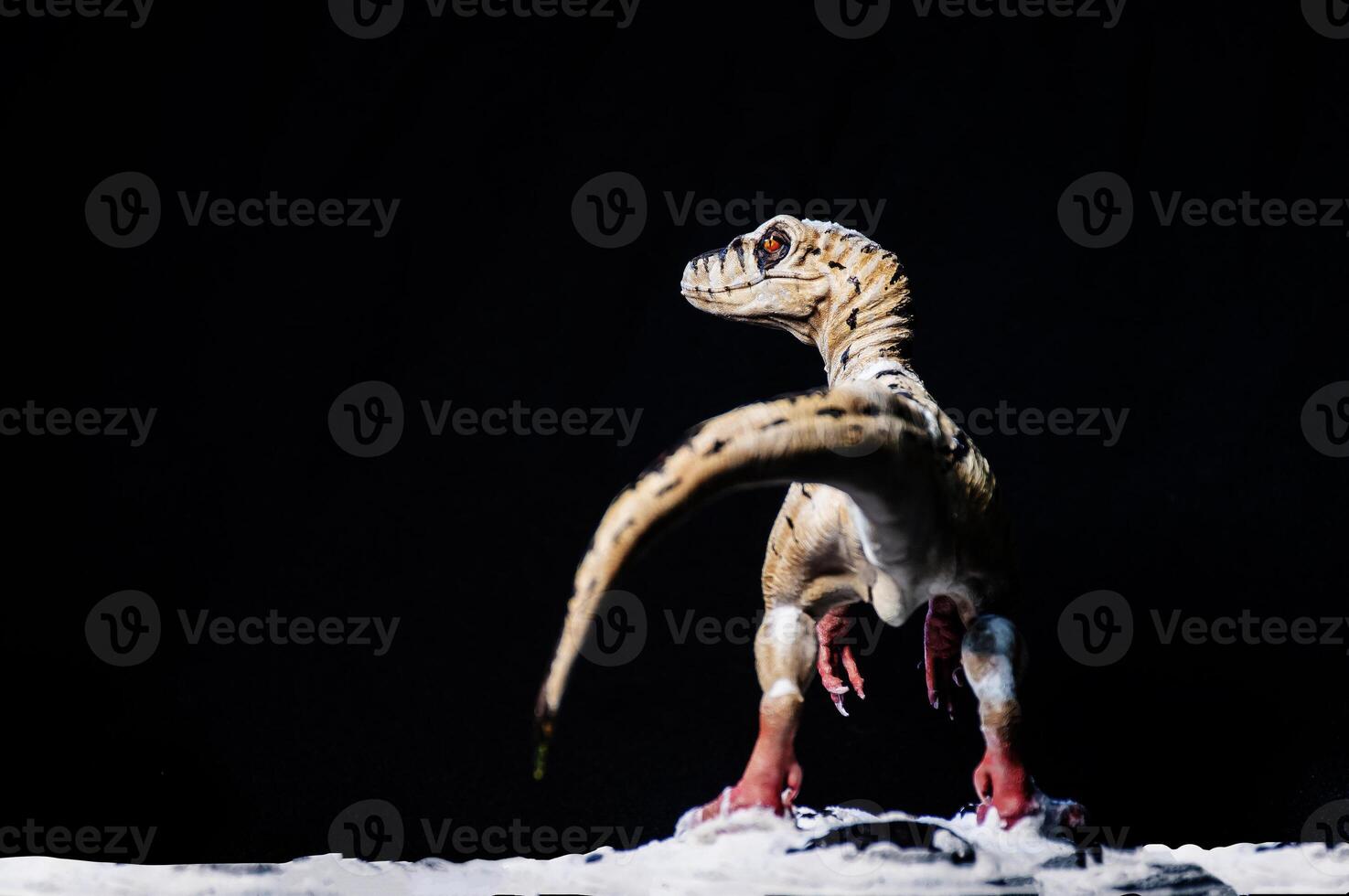 velociraptor dinossauro dentro a Sombrio foto