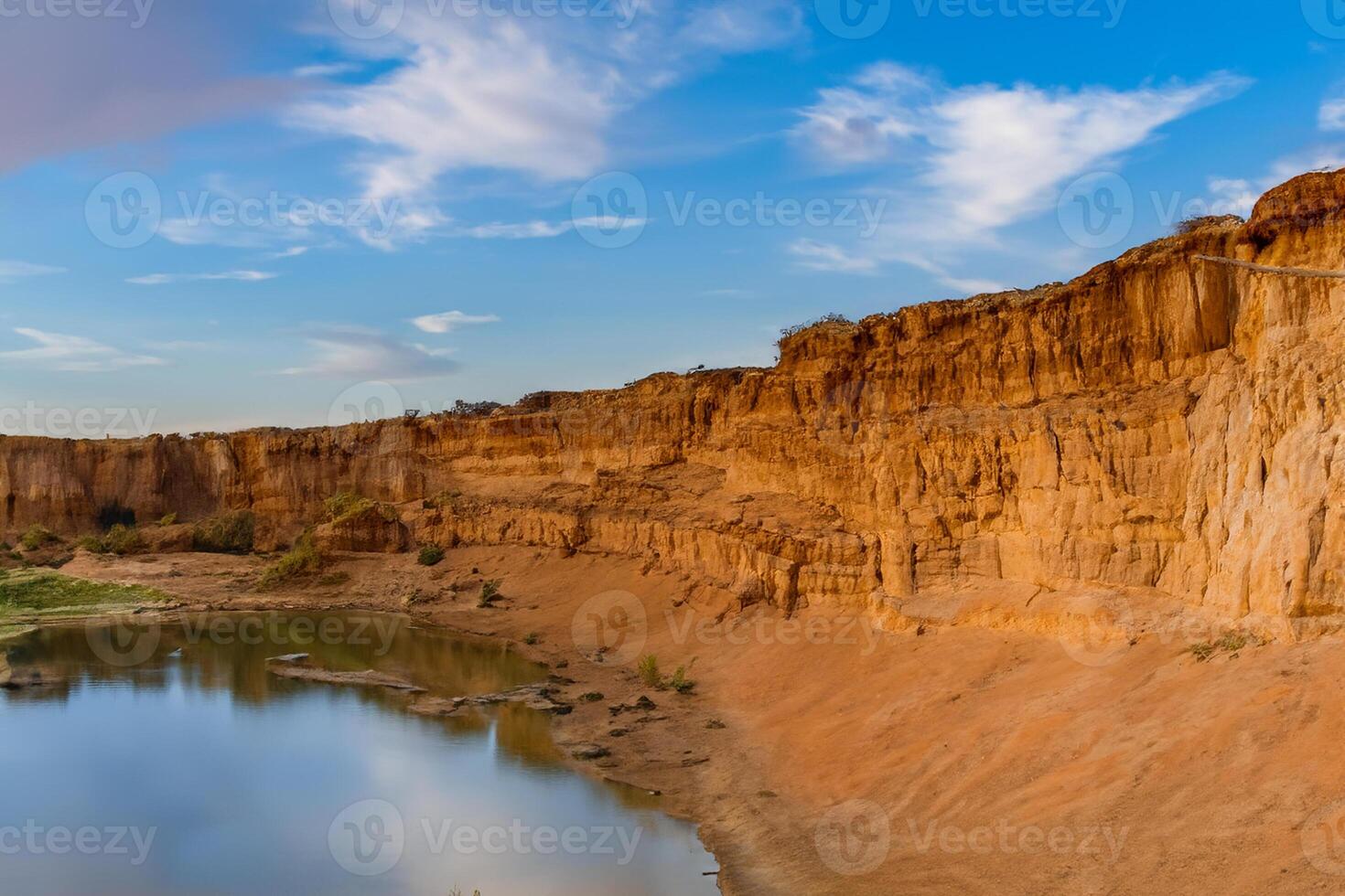 ai gerado deserto panorama fundo foto