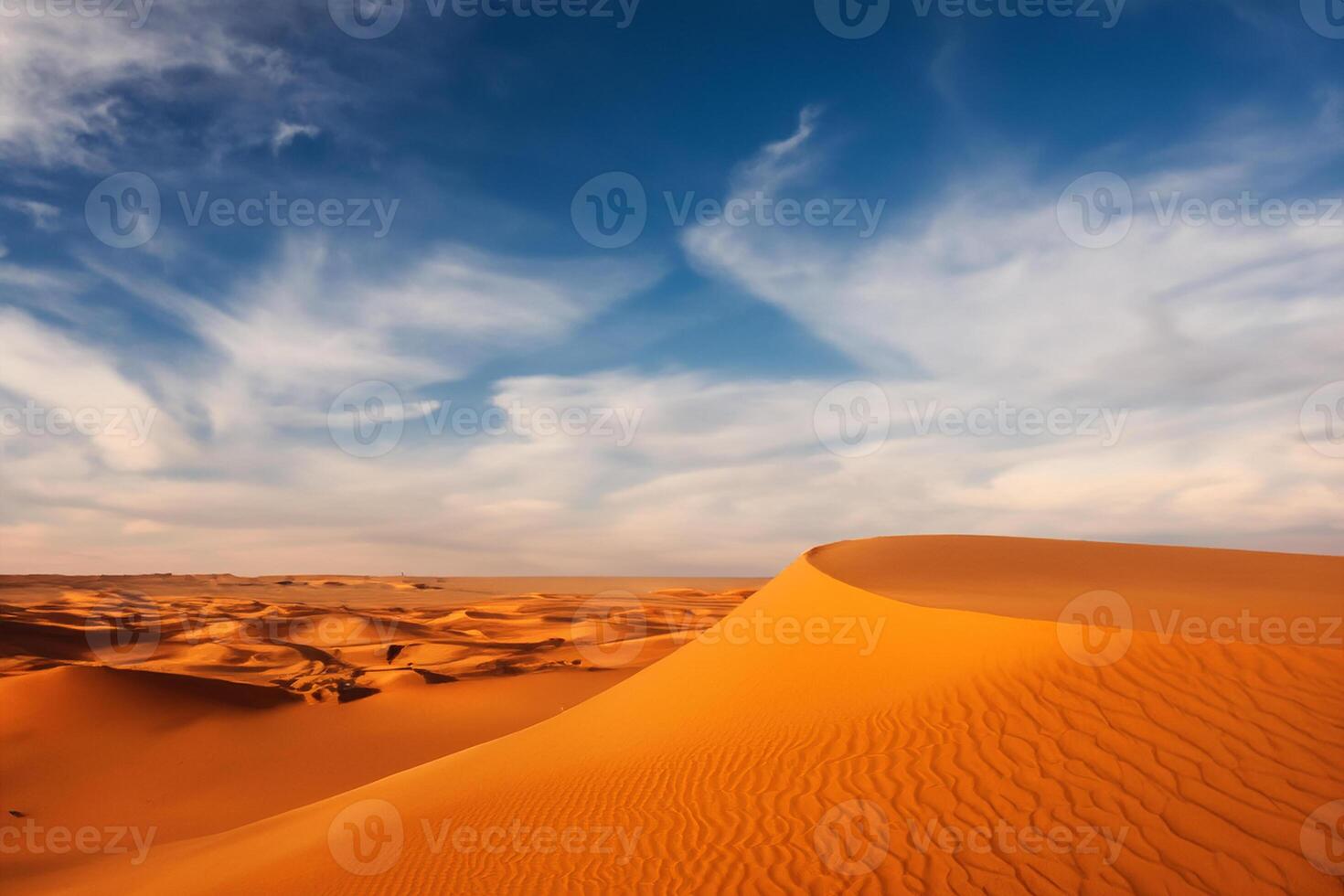 ai gerado deserto panorama fundo foto