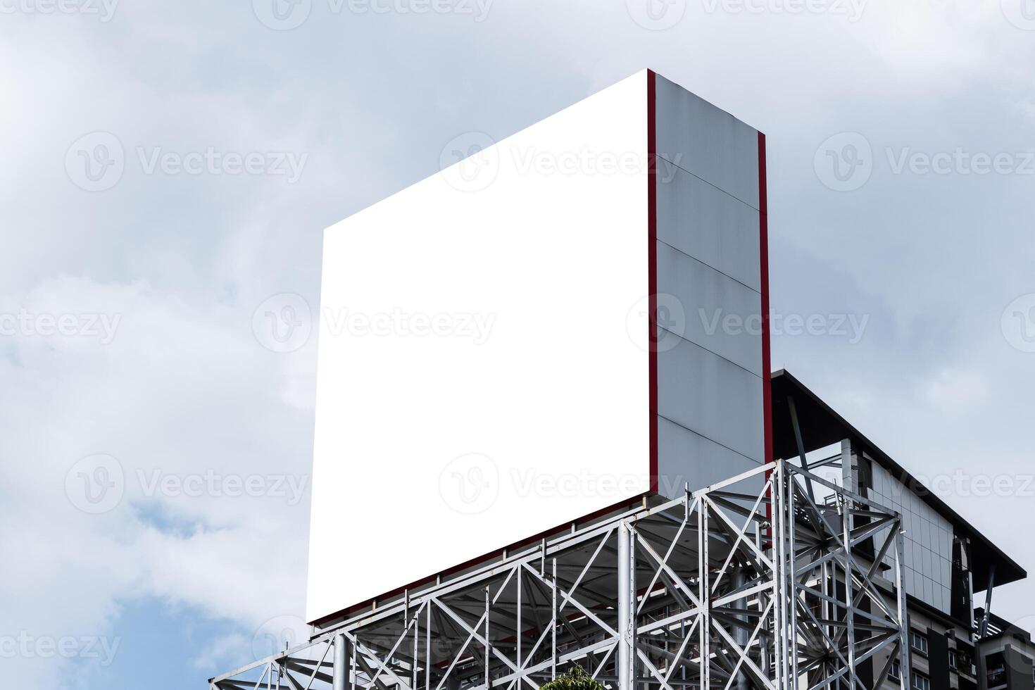 zombar acima conduziu exibição Painel publicitário em construção .recorte caminho para brincar foto