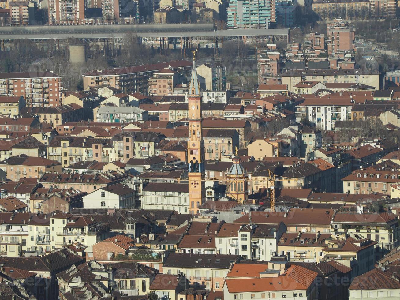 vista aérea de turin foto