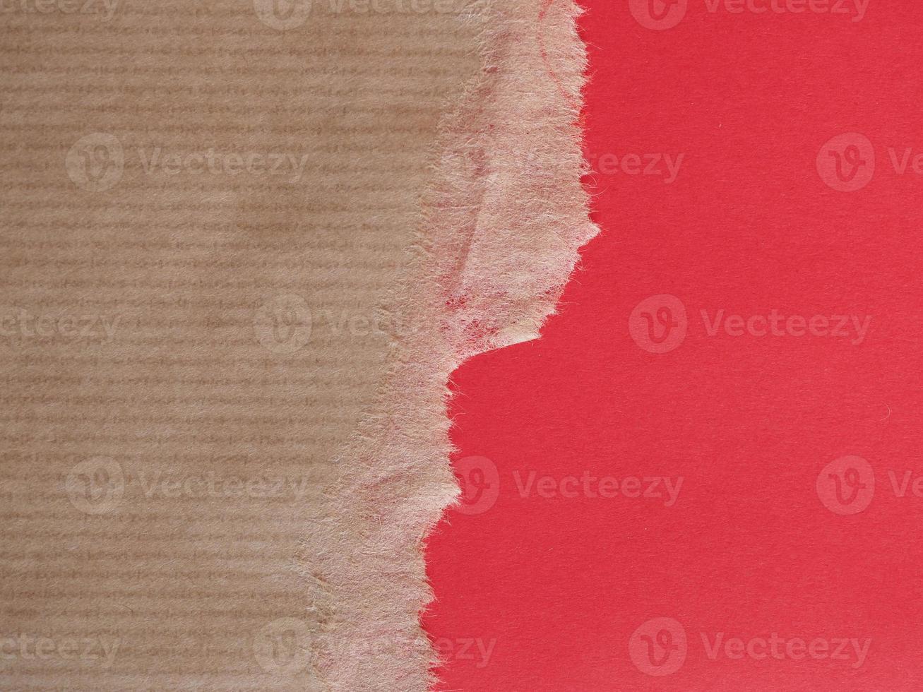 fundo de textura de papel marrom e vermelho com espaço de cópia foto
