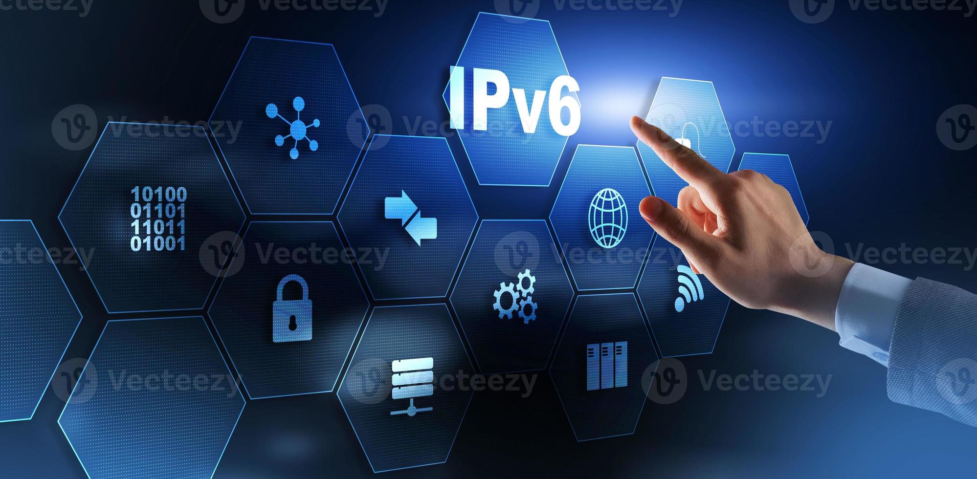 protocolo de internet versão 6 ipv6. dispositivos conectados na rede foto